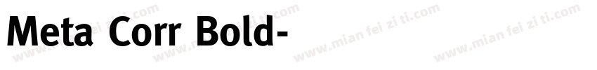 Meta Corr Bold字体转换